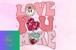 love you more png valentines png