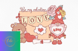 retro valentine love letter sublimation