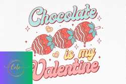 retro valentine chocolate sublimation