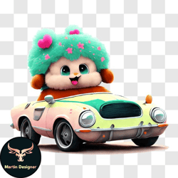 cartoon character in a playful ride png design 169