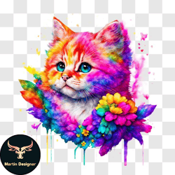 playful and eye catching cat illustration png design 214