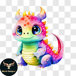 colorful dragon decoration for kids png design 231