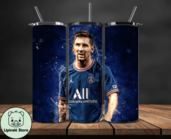 Lionel  Messi Tumbler Wrap ,Messi Skinny Tumbler Wrap PNG, Design By Lipinski Store  18