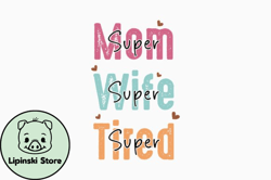 super mom super retro mothers day svg design 348