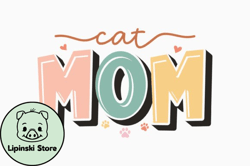 retro cat quote svg cat mom design 365