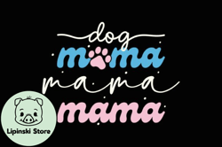 dog mama retro mothers day svg mom dog design05