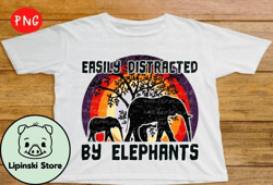 easily distracted by elephants png design 53