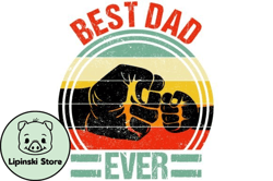 best dad ever vintage sublimation png design 77