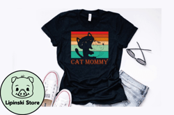 vintage retro black cats mom design design 112