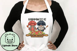 happiness gnomes cooking sublimation png design 121