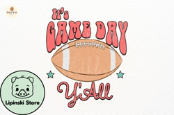 retro its game day yall png design 140