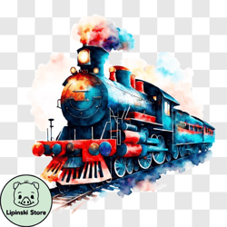 vintage steam locomotive on display png design 143