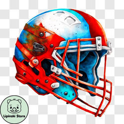 well worn american football helmet with team logo png design 300