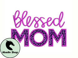 blessed mom applique design 57