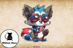 patriotic cat clipart 4th of july design 08