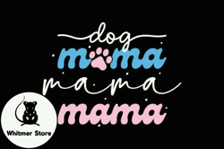 dog mama retro mothers day svg mom dog design05