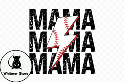 baseball mama stacked png design206