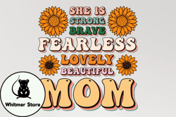 she is strong mothers svg sublimation design237