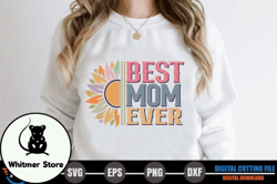 best mom ever – retro mothers day svg design 238