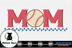 mom – retro baseball svg design 274