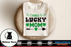 one lucky mom – st. patricks day svg design 283