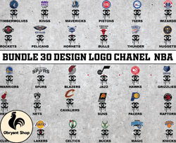 bundle 30 design logo chanel nba, nba logo, nba logo team, nba png, nba tumbler, nba design 03