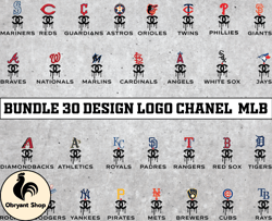 bundle 30 design logo chanel mlb, mlb logo, mlb logo team, mlb png, mlb tumbler, mlb design 05