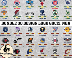 bundle 30 design logo gucci nba, nba logo, nba logo team, nba png, nba tumbler, nba design 08