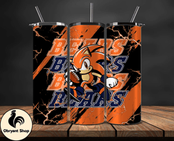 chicago bears tumbler wrap, sonic tumbler wraps,  nfl logo tumbler,nfl teams, nfl sports design, design by obryant shop