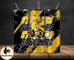 pittsburgh steelers tumbler wrap, sonic tumbler wraps,  nfl logo tumbler,nfl teams, nfl sports design, design by obryant