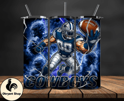 dallas cowboys tumbler wrap glow, nfl logo tumbler png, nfl design png, design by obryant shop-09