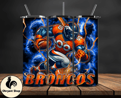 denver broncos tumbler wrap glow, nfl logo tumbler png, nfl design png, design by obryant shop-10