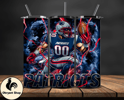 new england patriots tumbler wrap glow, nfl logo tumbler png, nfl design png, design by obryant shop-22