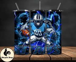 tennessee titans tumbler wrap glow, nfl logo tumbler png, nfl design png, design by obryant shop-31