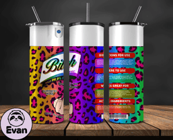 bitch spray, bitch be gone 20oz tumbler wrap png file for sublimation, rainbow bitch spray, tumbler png 34