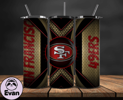 san francisco 49ers tumbler wrap, nfl logo tumbler png, nfl design png-95