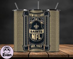 new orleans saints tumbler wrap, nfl logo tumbler png, nfl design png-108