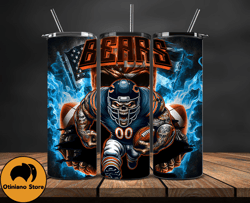 chicago bears fire tumbler wraps, ,nfl png,nfl teams, nfl sports, nfl design png, design byevan 06