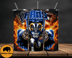 los angeles rams fire tumbler wraps, ,nfl png,nfl teams, nfl sports, nfl design png, design byevan 19