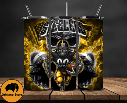 pittsburgh steelers fire tumbler wraps, ,nfl png,nfl teams, nfl sports, nfl design png, design byevan 27