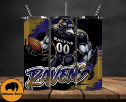 baltimore ravens tumbler wrap, nfl teams,nfl logo football, logo tumbler png, design by phuong store 03