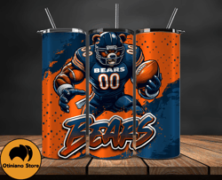 chicago bears tumbler wrap, nfl teams,nfl logo football, logo tumbler png, design by phuong store 06