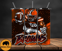 cleveland browns tumbler wrap, nfl teams,nfl logo football, logo tumbler png, design by phuong store 08