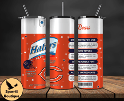 Chicago Bears Haters Be Gone Tumbler Png,Nfl Tumbler Png 04