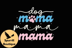 dog mama retro mothers day svg mom dog design05