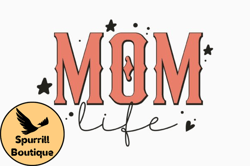 retro mom life lightning bolt svg  designdesign13