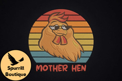 funny mama, mother day png, mother day png hen chicken mom mothers day design 55