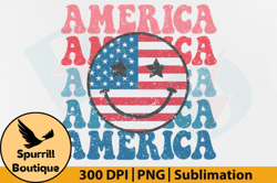 america, 4th of july png, smiley face design 31