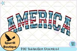 america varsity retro 4th of july png design 57