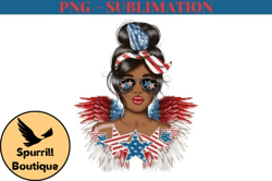 african american 4th of july png design 05